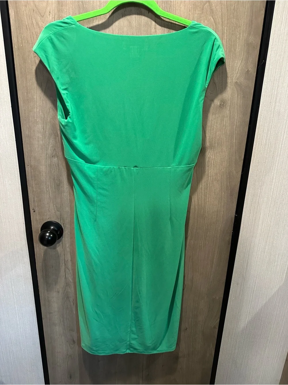 Lauren Ralph Lauren Green Ruched Dress Size 8